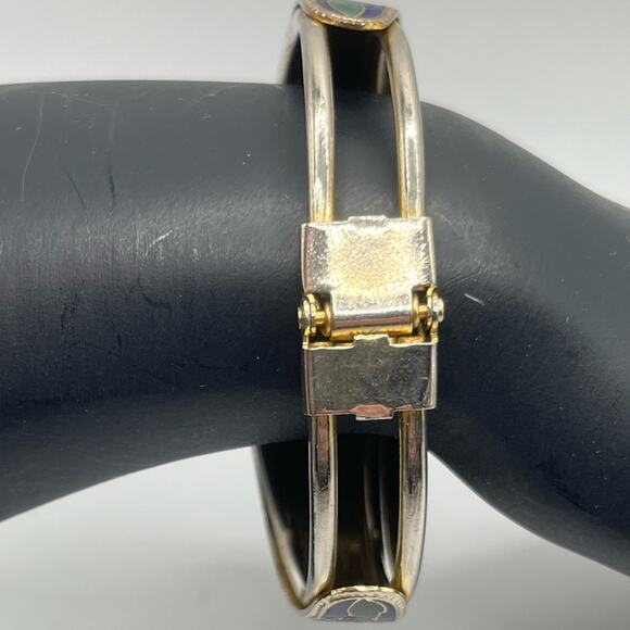 Cloisonné snap unicorn bracelet - Picture 4 of 6